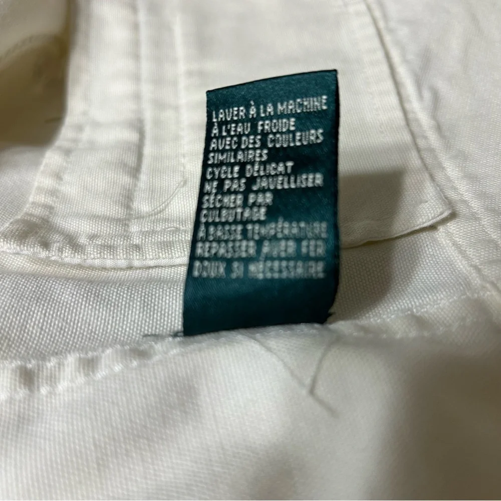 Lauren Ralph Lauren Cream Jean Jacket Classic Style SZ M - Picture 6 of 6